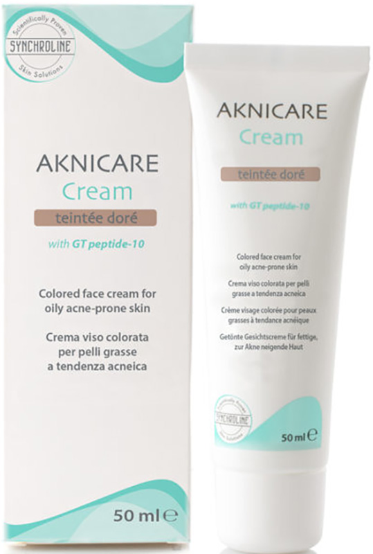 AKNICARE CREAM CREMA COLORATA TEINTEE DORE' 50 ML - farmanauta.it