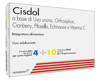 CISDOL 4 BUSTINE BLU DA 4,5 G + 10 BUSTINE GIALLE DA 3 G - farmanauta.it