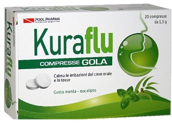 KURAFLU GOLA EUCALIPTO 20 COMPRESSE 1,5 G - farmanauta.it