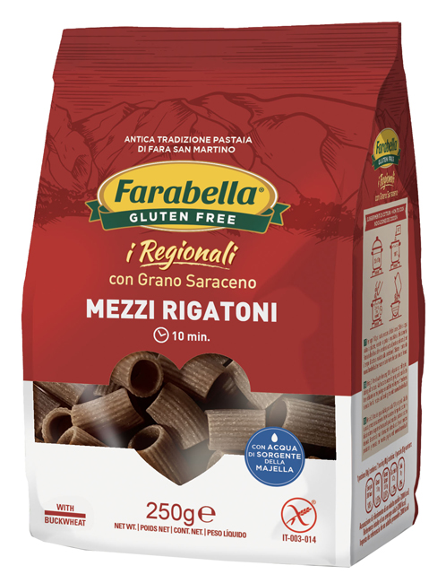 FARABELLA MEZZI RIGATONI AL GRANO SARACENO 250 G - farmanauta.it