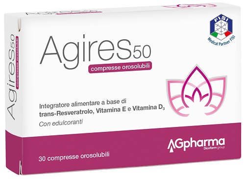 AGIRES 50 30 COMPRESSE OROSOLUBILI SCATOLA 5,4 G - farmanauta.it