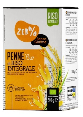 ZERO% GLUTINE PENNE DI RISO INTEGRALE SENZA GLUTINE BIO 500 G - farmanauta.it