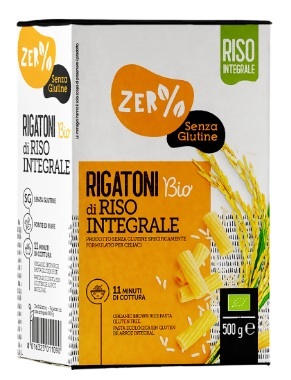 ZERO% GLUTINE RIGATONI DI RISO INTEGRALE SENZA GLUTINE BIO 500 G - farmanauta.it