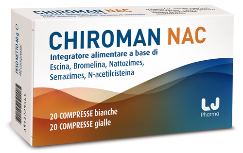 CHIROMAN NAC 20 COMPRESSE BIANCHE + 20 COMPRESSE GIALLE - farmanauta.it