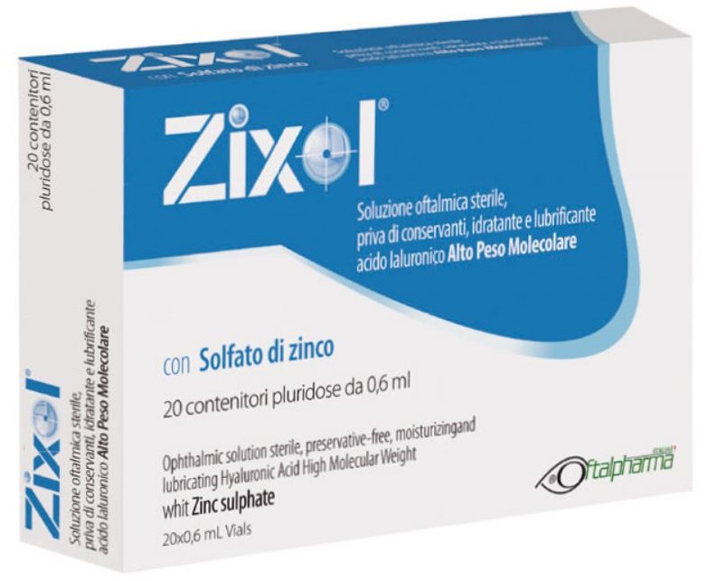 GOCCE OCULARI ZIXOL 20 FLACONCINI 0,6 ML - farmanauta.it