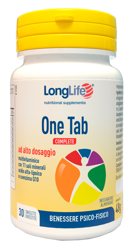 LONGLIFE ONE TAB COMPLETE 30 TAVOLETTE - farmanauta.it