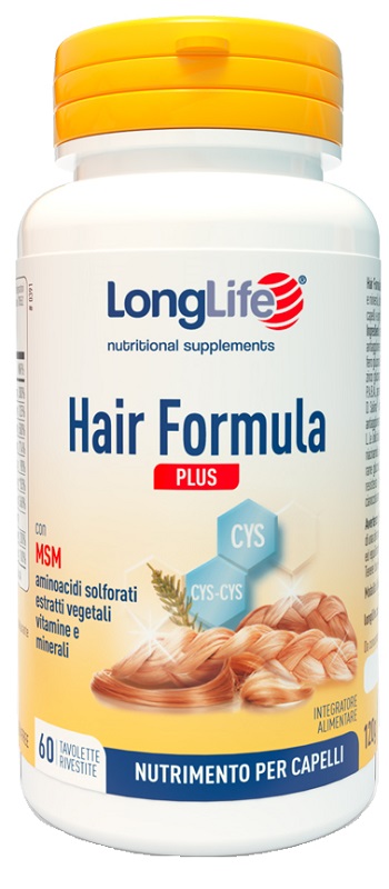 LONGLIFE HAIR FORMULA PLUS 60 TAVOLETTE - farmanauta.it