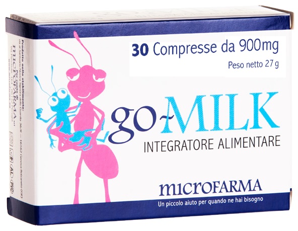 GO-MILK 30 COMPRESSE - farmanauta.it