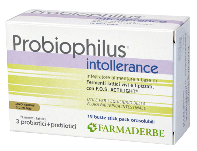 PROBIOPHILUS INTOLLERANCE 12 BUSTINE 24 G - farmanauta.it