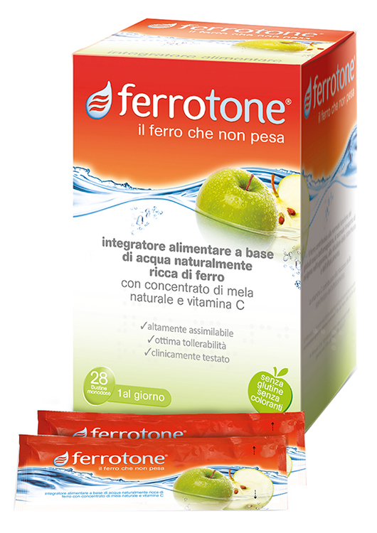 FERROTONE APPLE 28 SACCHETTI 25 ML - farmanauta.it