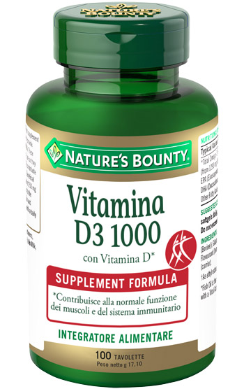 VITAMINA D3/1000 100 TAVOLETTE - farmanauta.it