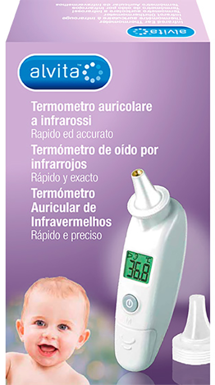 ALVITA TERMOMETRO AURICOLARE A INFRAROSSI - farmanauta.it