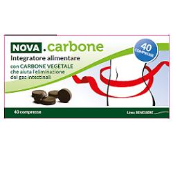 NOVA CARBONE VEGETALE 40 COMPRESSE - farmanauta.it