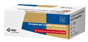 SIRINGA INSULINA USO VETERINARIO MSD-AH 30 SIRINGHE 40 UI/ML - farmanauta.it