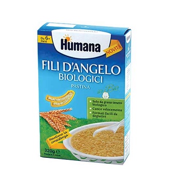 HUMANA FILI D'ANGELO PASTINA BIOLOGICA 320 G - farmanauta.it