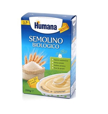 HUMANA SEMOLINO BIOLOGICO 230 G - farmanauta.it