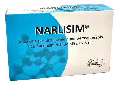 NARLISIM SOLUZIONE PER USO NASALE E AEROSOLTERAPIA 15 FLACONCINI RICHIUDIBILI DA 2,5 ML L'UNO - farmanauta.it