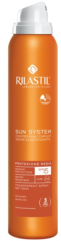 RILASTIL SUN SYSTEM PHOTO PROTECTION THERAPY SPF15 TRANSPARENT SPRAY 200 ML - farmanauta.it