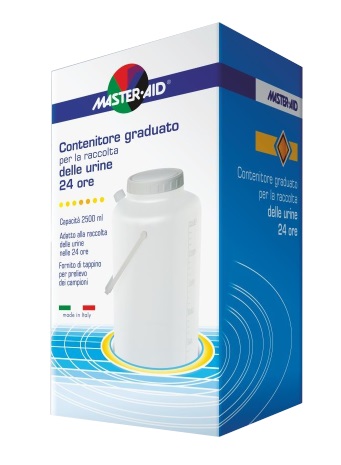 CONTENITORE RACCOLTA URINA MASTER-AID 24 H 2500 ML - farmanauta.it