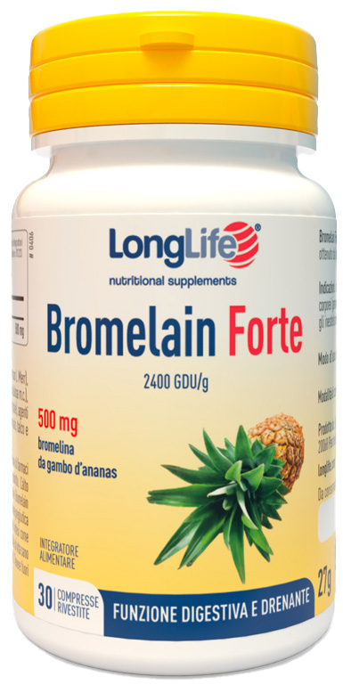 LONGLIFE BROMELAIN FORTE 30 COMPRESSE - farmanauta.it