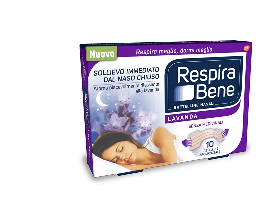 CEROTTO NASALE LAVANDA RESPIRA BENE 10 PEZZI - farmanauta.it