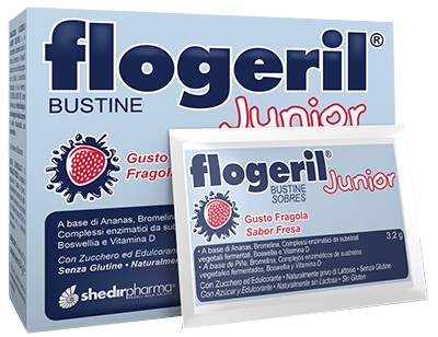 FLOGERIL JUNIOR FRAGOLA 20 BUSTINE - farmanauta.it