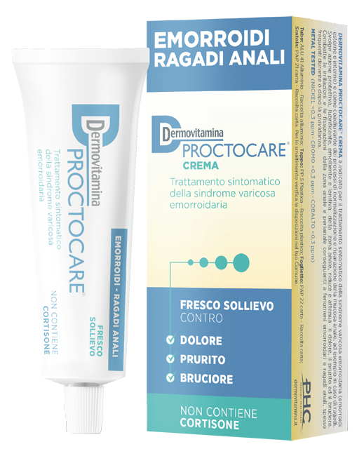 DERMOVITAMINA PROCTOCARE CREMA EMORROIDI RAGADI ANALI 30 ML CON CANNULA - farmanauta.it