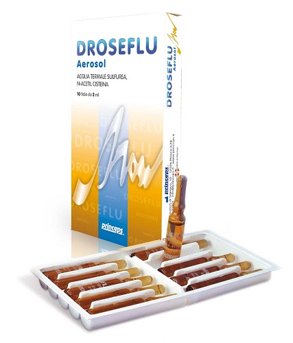 DROSEFLU FIALE AEROSOL ACQUA TERMALE SULFUREA 10 FIALE DA 2 ML - farmanauta.it