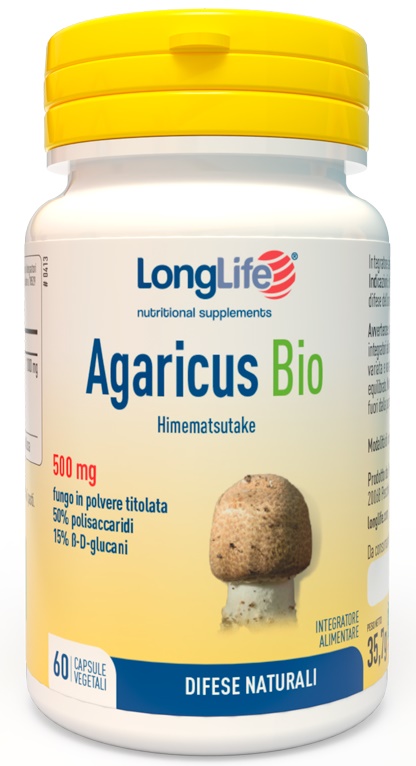 LONGLIFE AGARICUS BIO 60 CAPSULE - farmanauta.it
