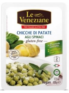 LE VENEZIANE CHICCHE DI PATATE AGLI SPINACI 500 G - farmanauta.it