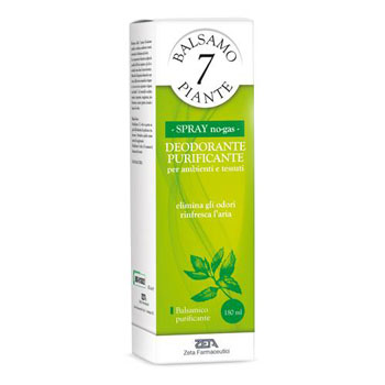 BALSAMO DELLE 7 PIANTE BALSAMICO DEODORANTE PURIFICANTE PER AMBIENTI E TESSUTI POMPA SPRAY + ASTUCCIO 180 ML - farmanauta.it