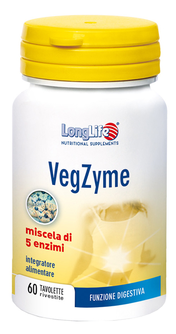 LONGLIFE VEGZYME 60 TAVOLETTE - farmanauta.it