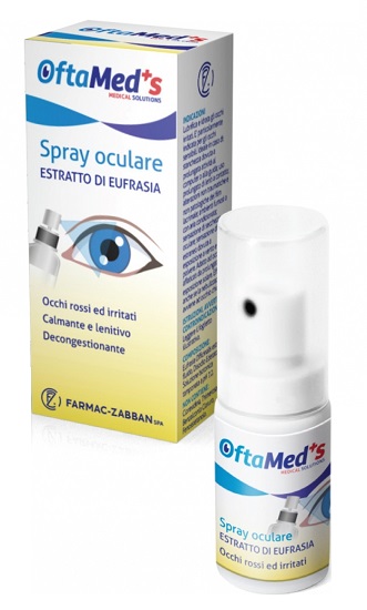 OFTAMED'S SPRAY OCULARE OCCHI ROSSI E IRRITATI ESTRATTO EUFRASIA 10 ML - farmanauta.it