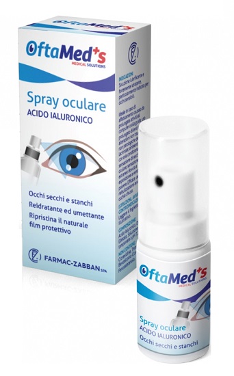 OFTAMED'S SPRAY CULARE OCCHI SECCHI E STANCHI ACIDO IALURONICO 10 ML - farmanauta.it