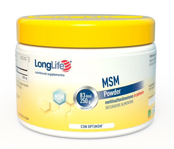 LONGLIFE MSM POWDER 250 G - farmanauta.it