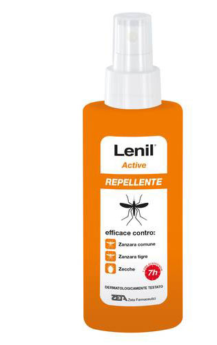 LENIL ACTIVE SPRAY SOLUZIONE ANTIZANZARA IN FLACONE + POMPA SPRAY 100 ML - farmanauta.it