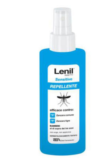 LENIL INSETTI SENSITIVE EMULSIONE ANTIZANZARA IN FLACONE + POMPA DISPENSER 100 ML - farmanauta.it
