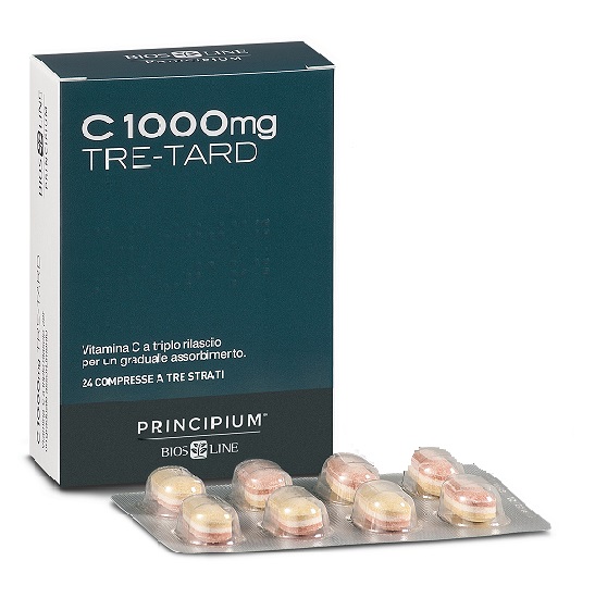 PRINCIPIUM C 1000 MG TRE-TARD 24 COMPRESSE A TRE STRATI - farmanauta.it