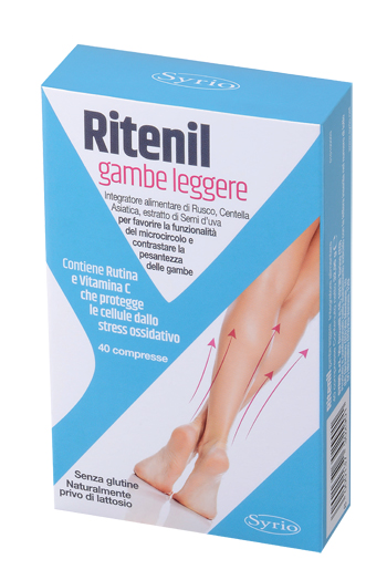 RITENIL GAMBE LEGGERE 40 COMPRESSE - farmanauta.it