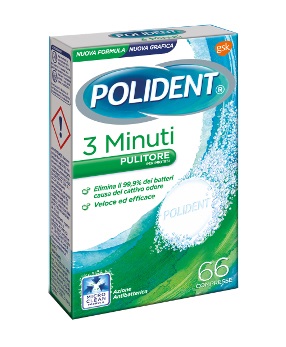 POLIDENT 3 MINUTI 66 COMPRESSE - farmanauta.it