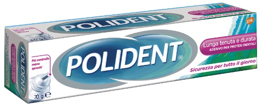 ADESIVO PROTESI DENTALI POLIDENT LUNGA TENUTA 70 G - farmanauta.it