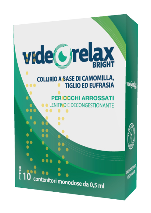 COLLIRIO LENITIVO DECONGESTIONANTE VIDEORELAX BRIGHT MONODOSE 0,5 ML 10 PEZZI - farmanauta.it