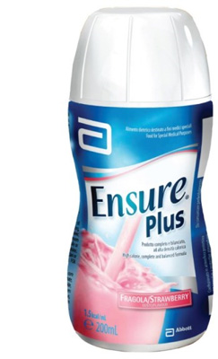 ENSURE PLUS FRAGOLA 4 BOTTIGLE DA 200 ML - farmanauta.it