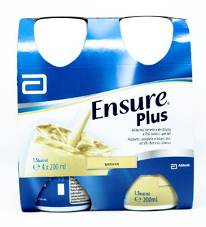 ENSURE PLUS BANANA 4 BOTTIGLIE DA 200 ML - farmanauta.it
