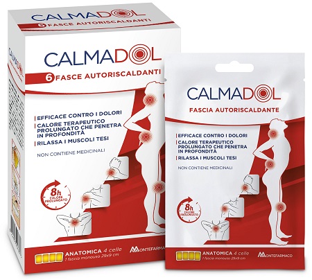 CALMADOL FASCIA RISCALDANTE PACK 6 PEZZI - farmanauta.it