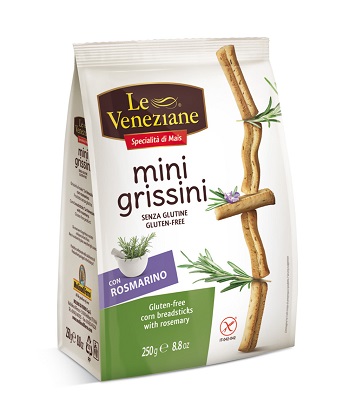 LE VENEZIANE MINI GRISSINI ROSMARINO 250 G - farmanauta.it