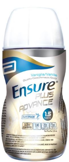 ENSURE PLUS ADVANCE VANIGLIA 4 BOTTIGLIE DA 220 ML - farmanauta.it