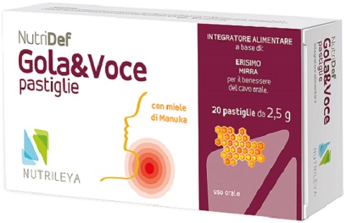 NUTRIDEF GOLA & VOCE MIELE 20 PASTIGLIE - farmanauta.it