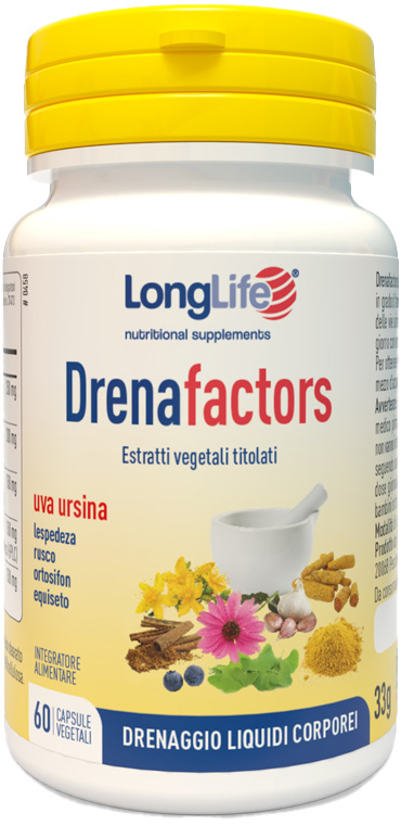 LONGLIFE DRENAFACTORS 60 CAPSULE - farmanauta.it