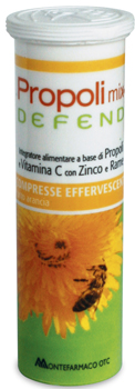 PROPOLI MIX DEFEND 10 COMPRESSE EFFERVESCENTI GUSTO ARANCIA - farmanauta.it